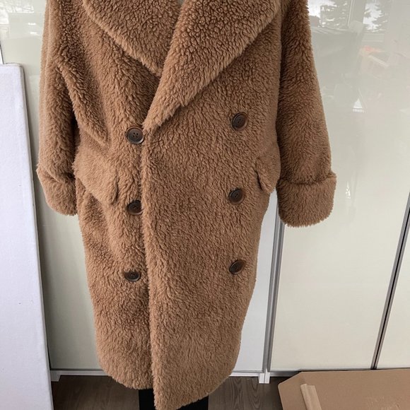 BANANA REPUBIC SHEARLING TEDDY COAT - Picture 4 of 9